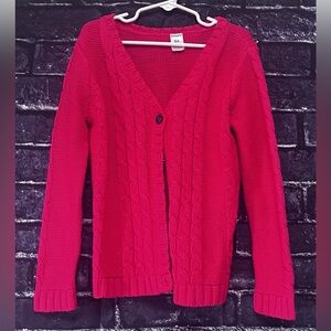 Carter's Pink Cardigan Sweater V-Neck Knit